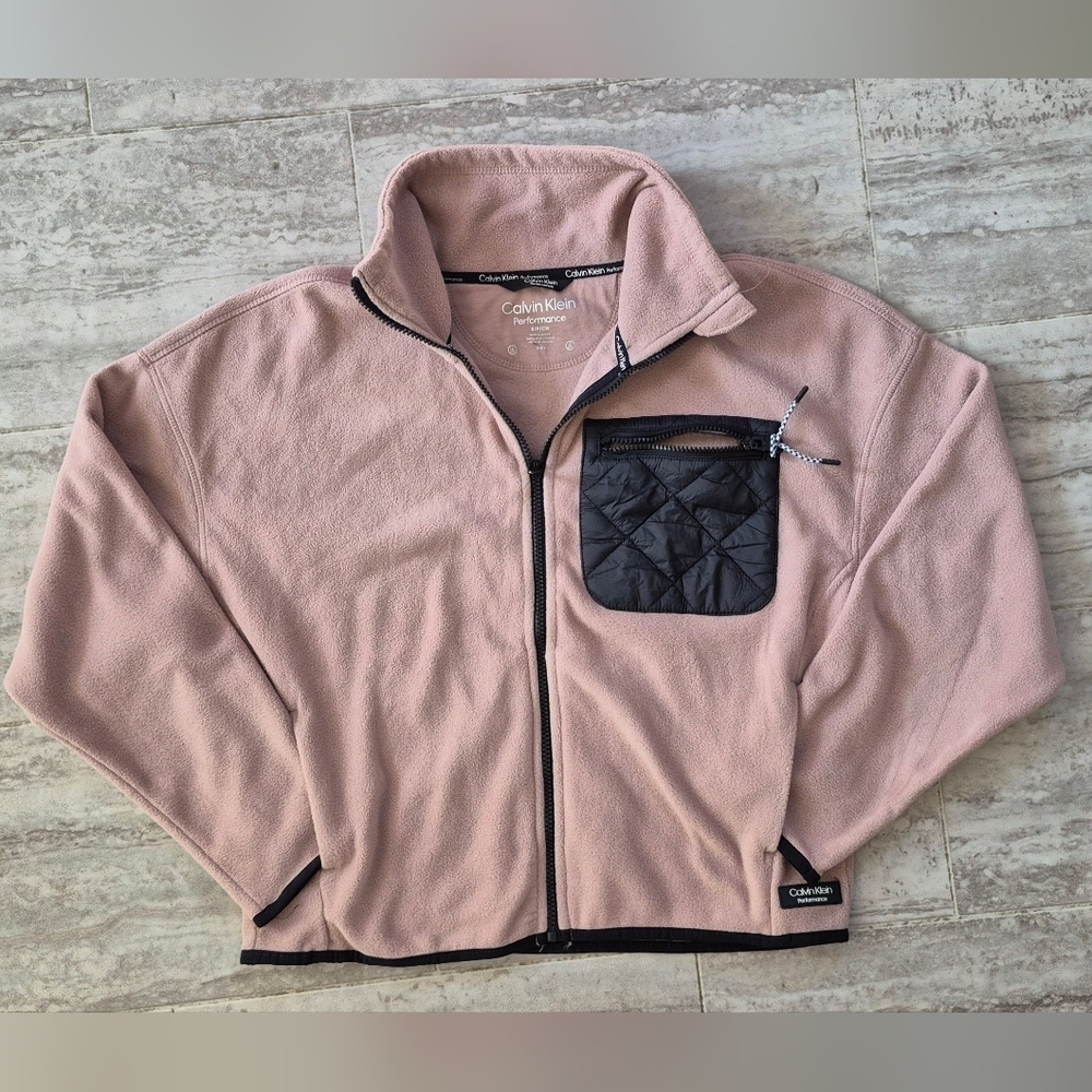 Calvin Klein Performance Pink and Black Jacket